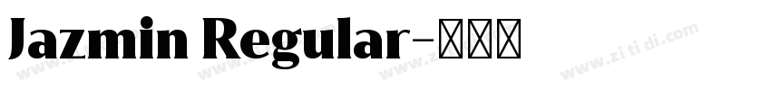 Jazmin Regular字体转换